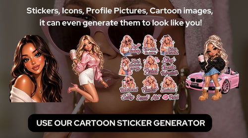 Aesthetic Cartoon & Sticker Prompt Generator | Custom Avatars, Icons & Feminine Sticker Designs | AI Prompt Tool